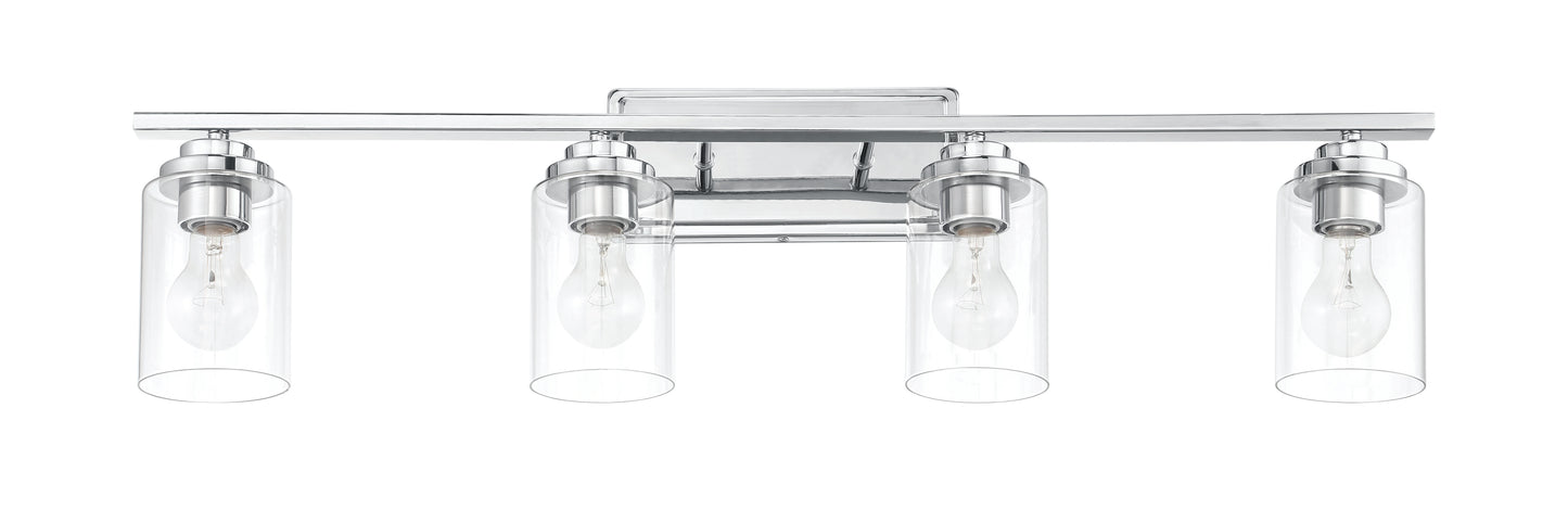 20435CH4 - Clark 4 Light 35" Wide Vanity Light - Chrome