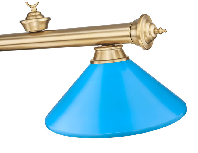 2306-3HBR-MEB - Cordon 3 Light 58" Billiard - Heritage Brass