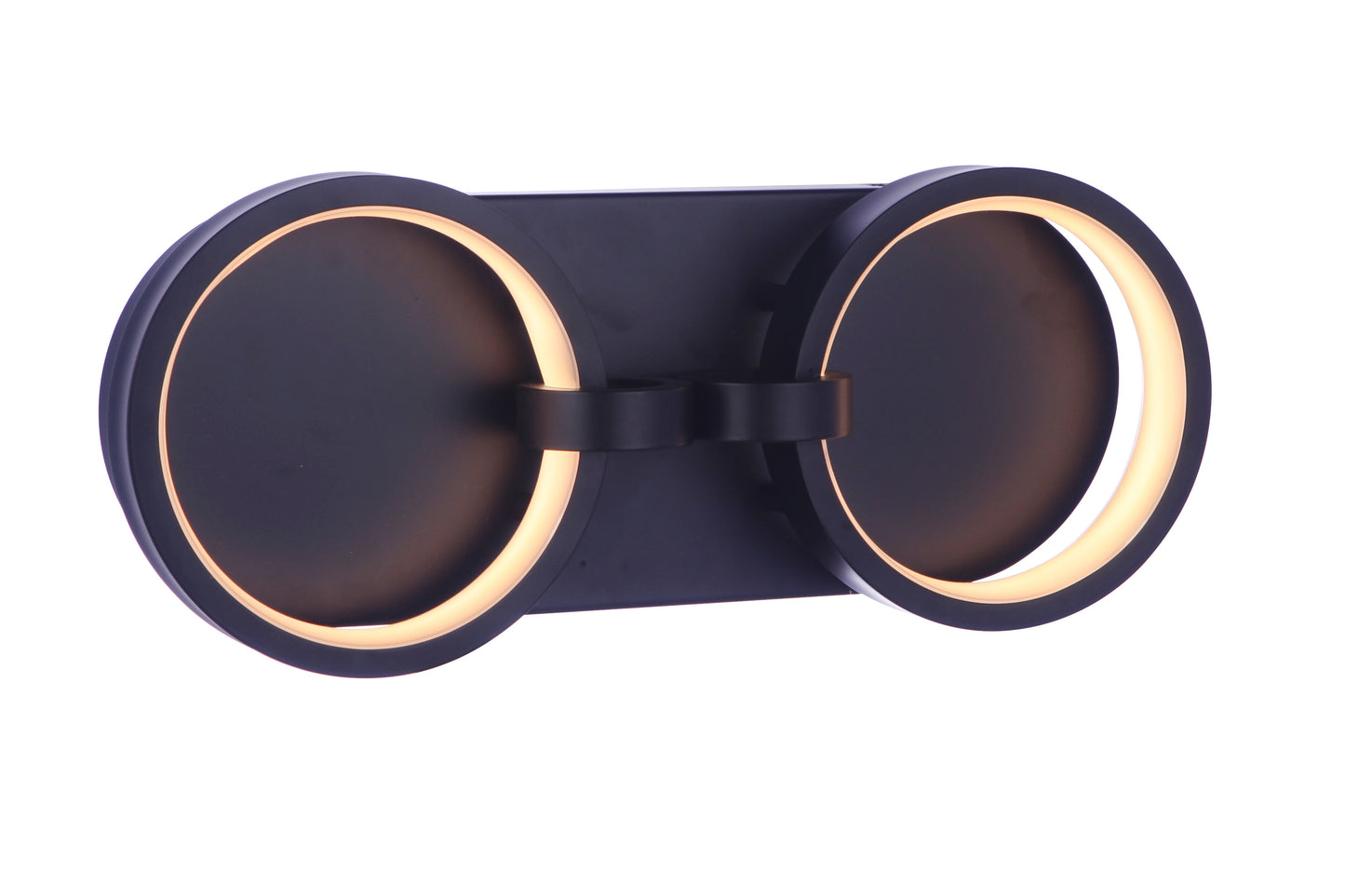 59302-FB-LED - Context 2 Light 15" Wide LED Vanity Light - Flat Black