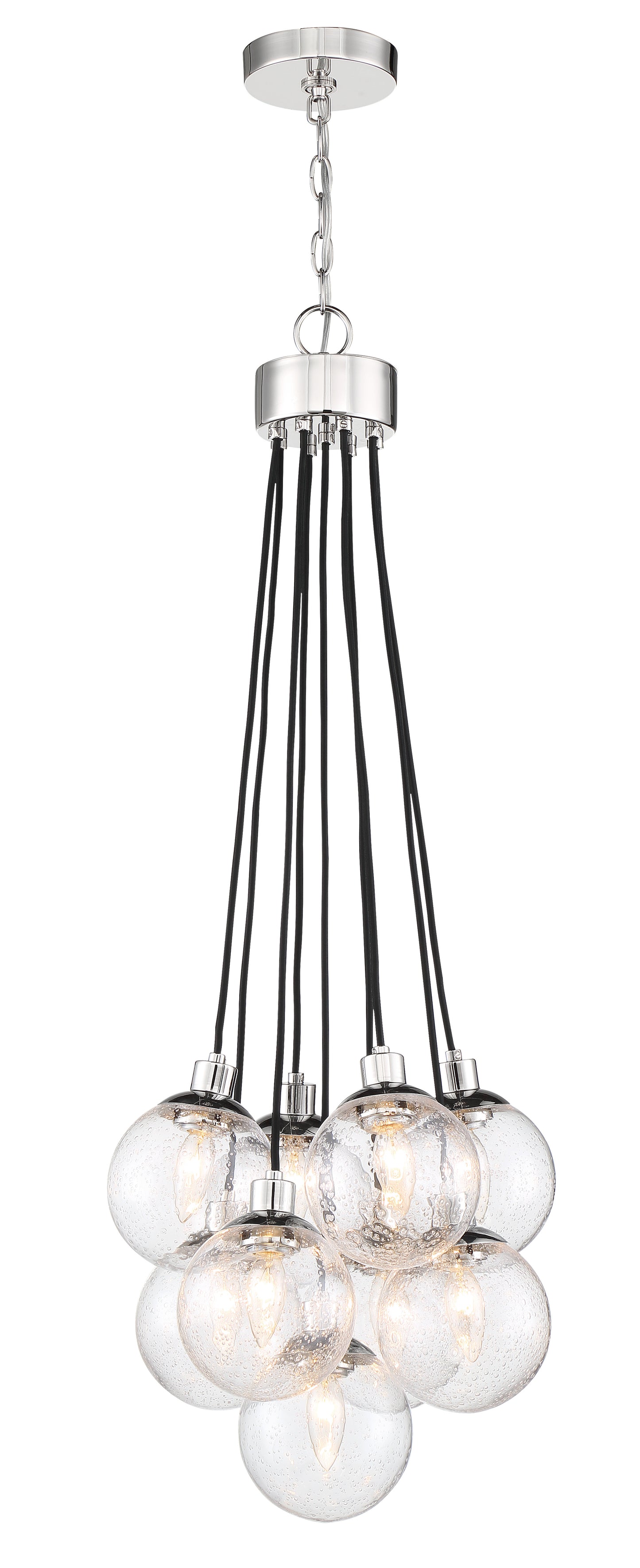53399-CH - Que 9 Light 16" Wide Pendant - Chrome