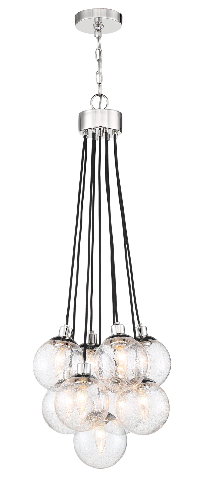53399-CH - Que 9 Light 16" Wide Pendant - Chrome
