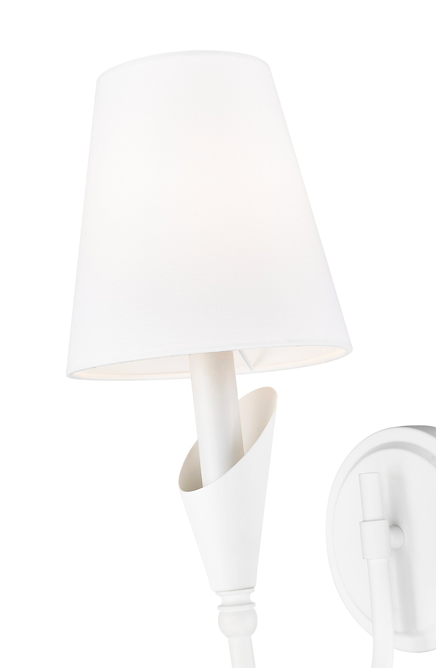 4014-1S-TW - Claudelle 1 Light Wall 14" Sconce - Tundra White