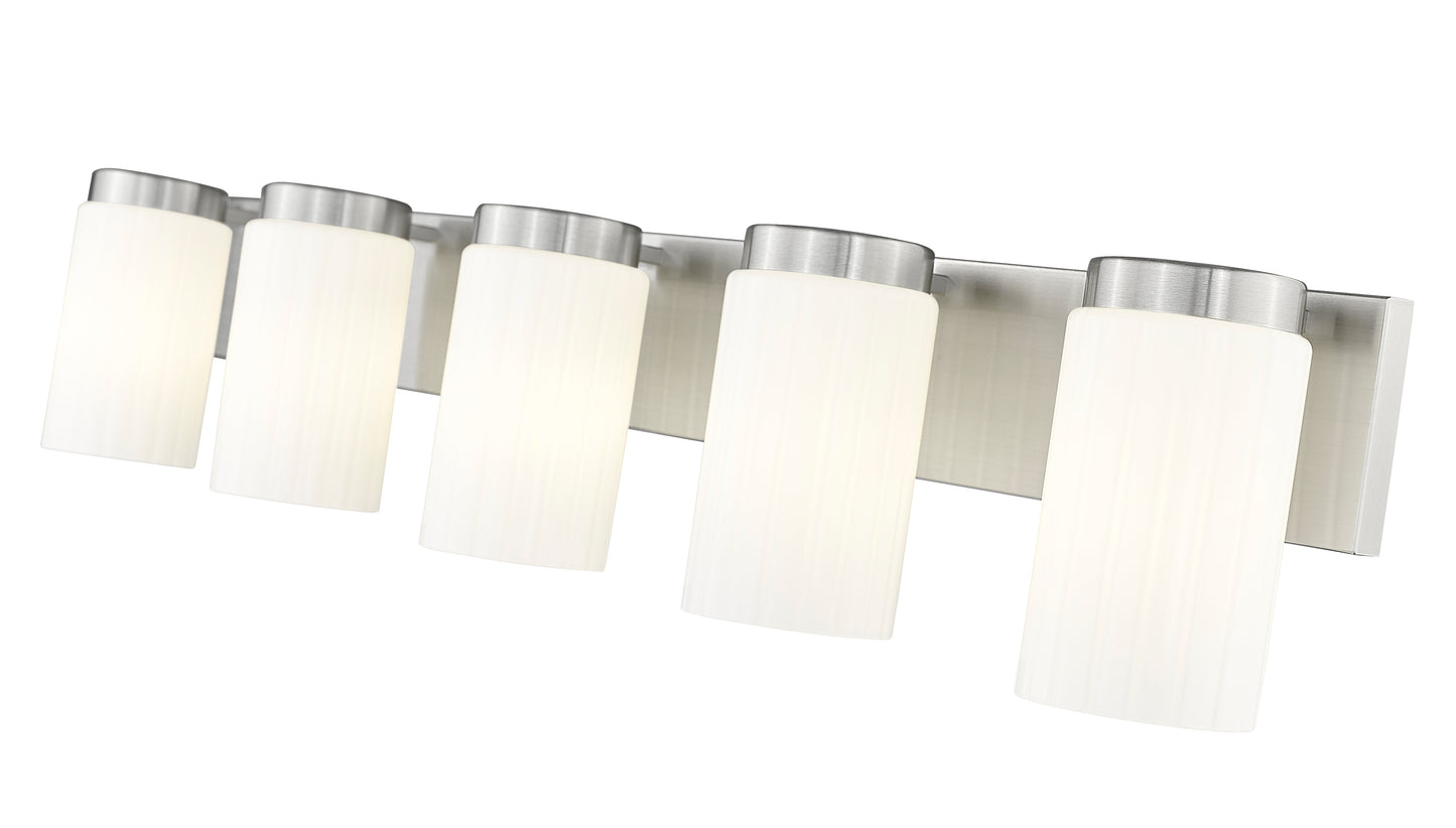 746-5V-BN - Burk 5 Light 38" Vanity - Brushed Nickel