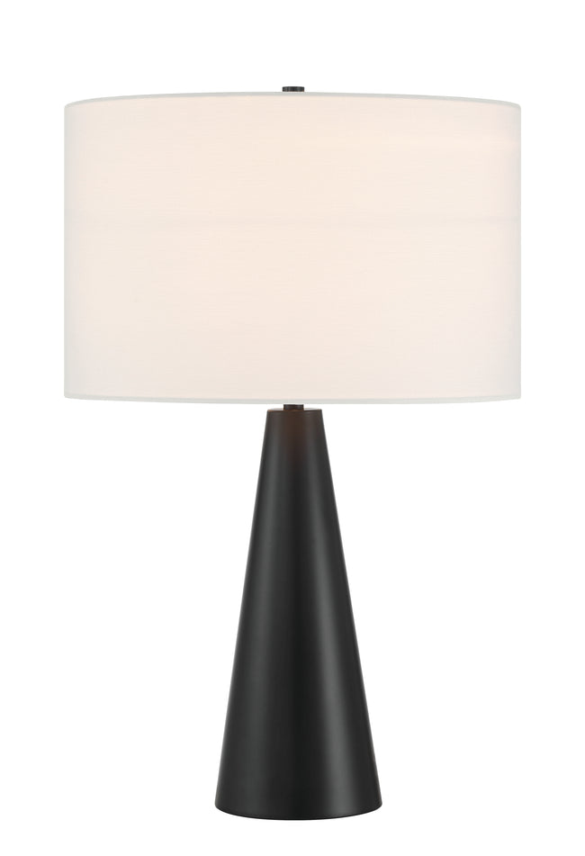 87013FB-T - Keefer 1 Light 25" High Table Lamp - Flat Black
