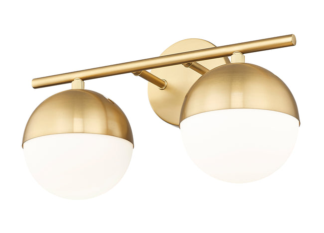 7517-2V-MGLD - Realm Sphere 2 Light 16" Vanity - Modern Gold