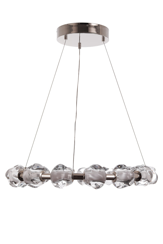 59415-PLN-LED - Jackie 15 Light 30" Wide Chandelier - Polished Nickel