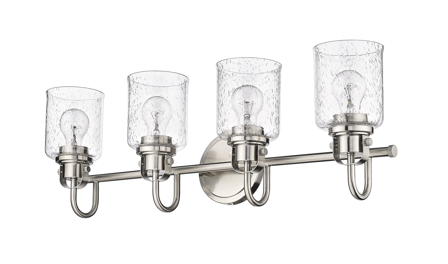 340-4V-BN - Kinsley 4 Light 28" Vanity - Brushed Nickel
