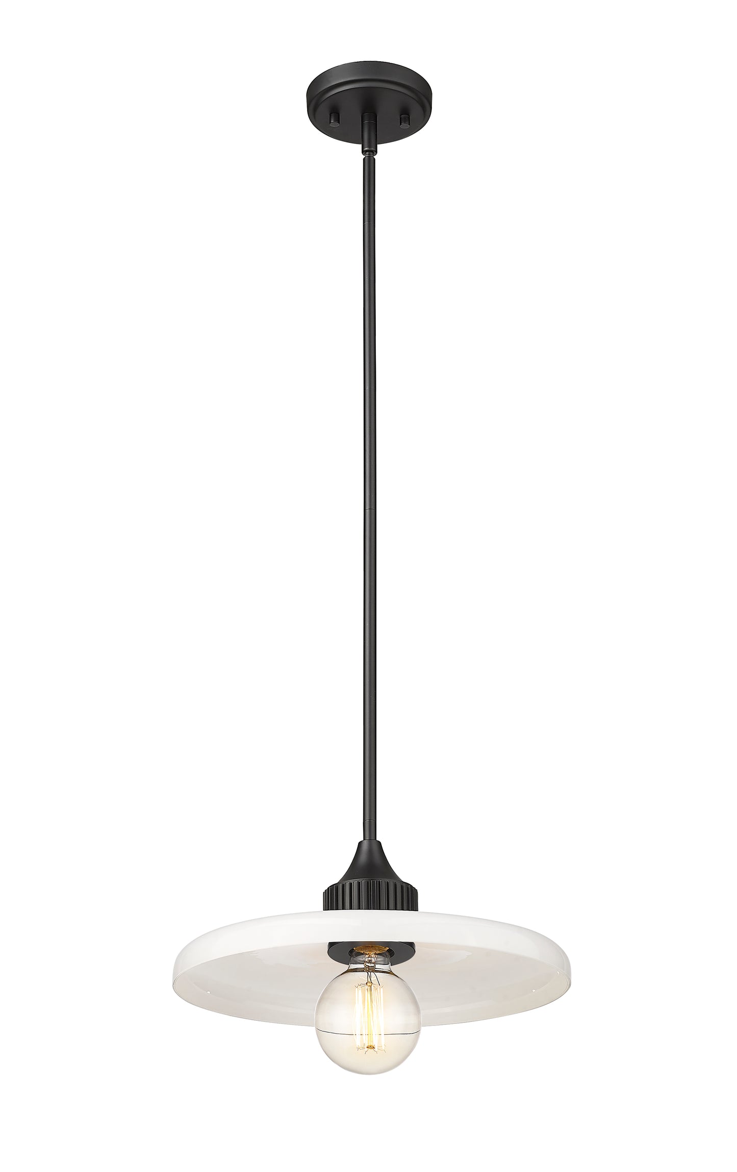 820P14-MB - Paloma 1 Light 14" Pendant - Matte Black
