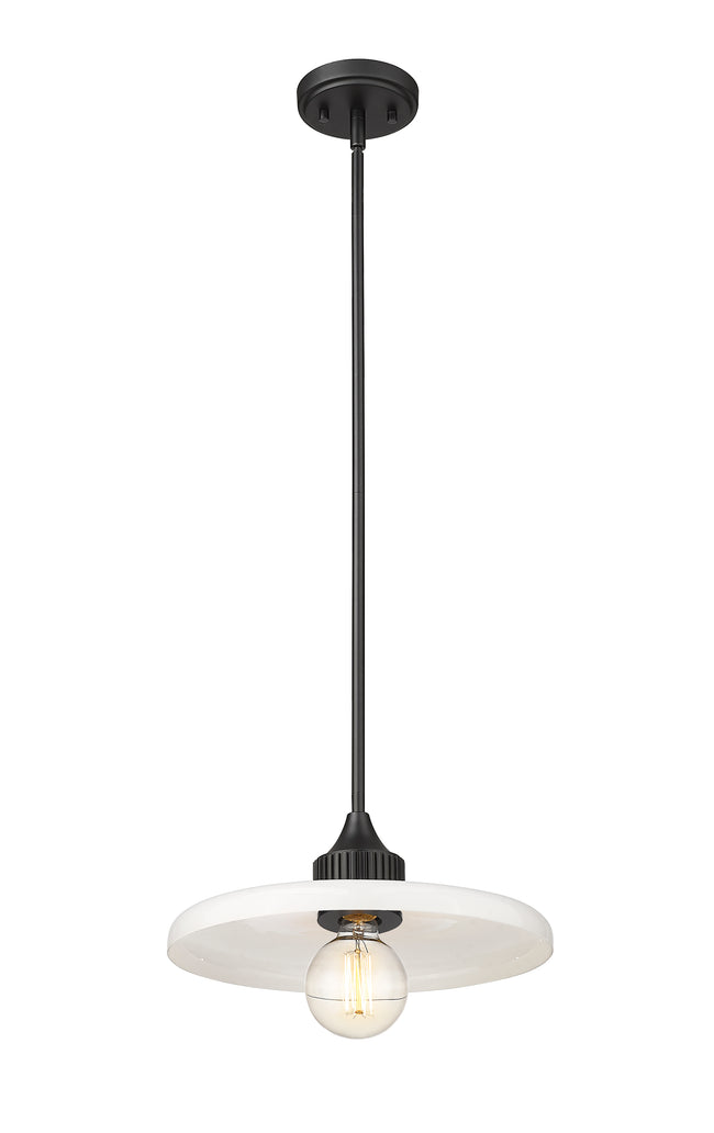 820P14-MB - Paloma 1 Light 14" Pendant - Matte Black