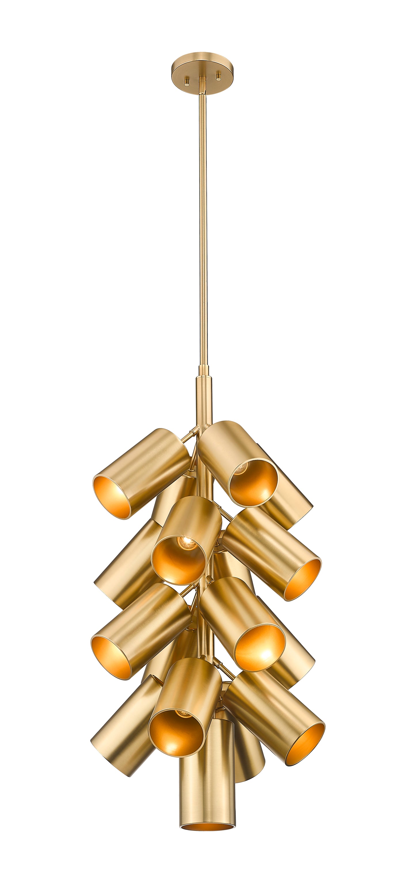 7520-17MGLD - Lumina 17 Light 17" Chandelier - Modern Gold