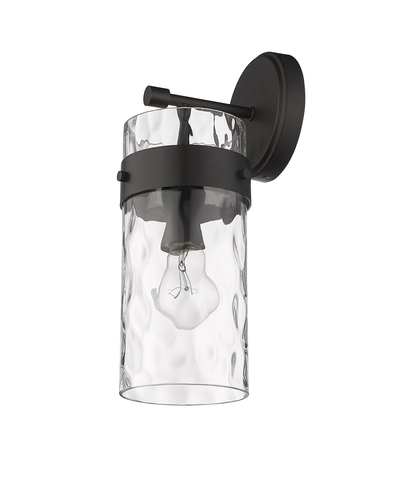 3035-1SS-MB - Fontaine 1 Light Wall 14" Sconce - Matte Black