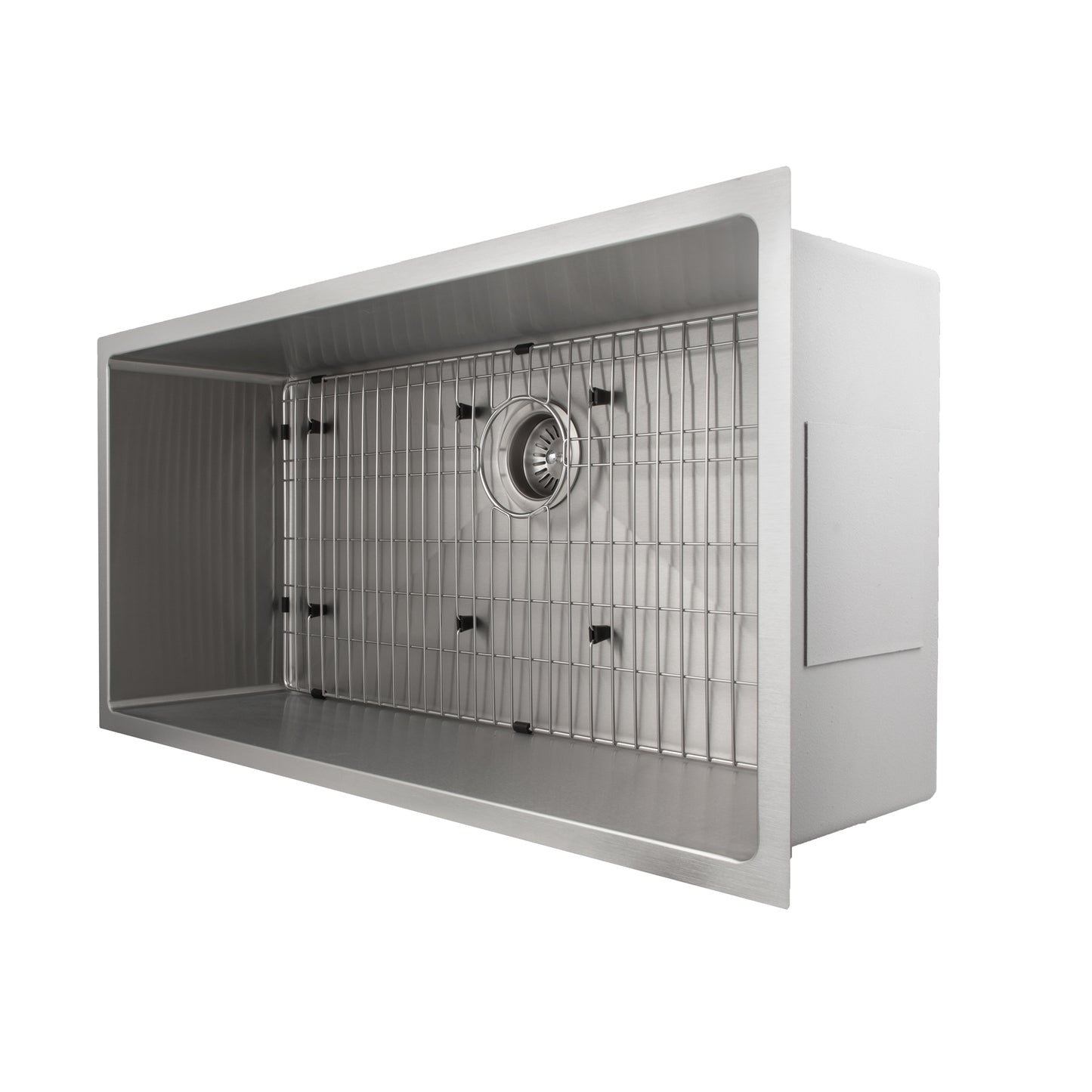 SRS-33 - 33" Meribel Undermount Single Bowl Stainless Steel Kitchen Sink with Bottom Grid