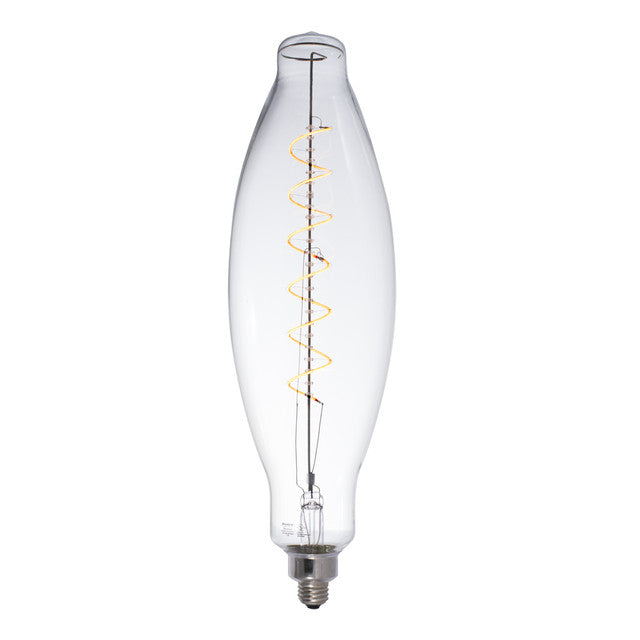 776306 - Grand Spiral Filament Olive Shaped Light Bulb - 60 Watt