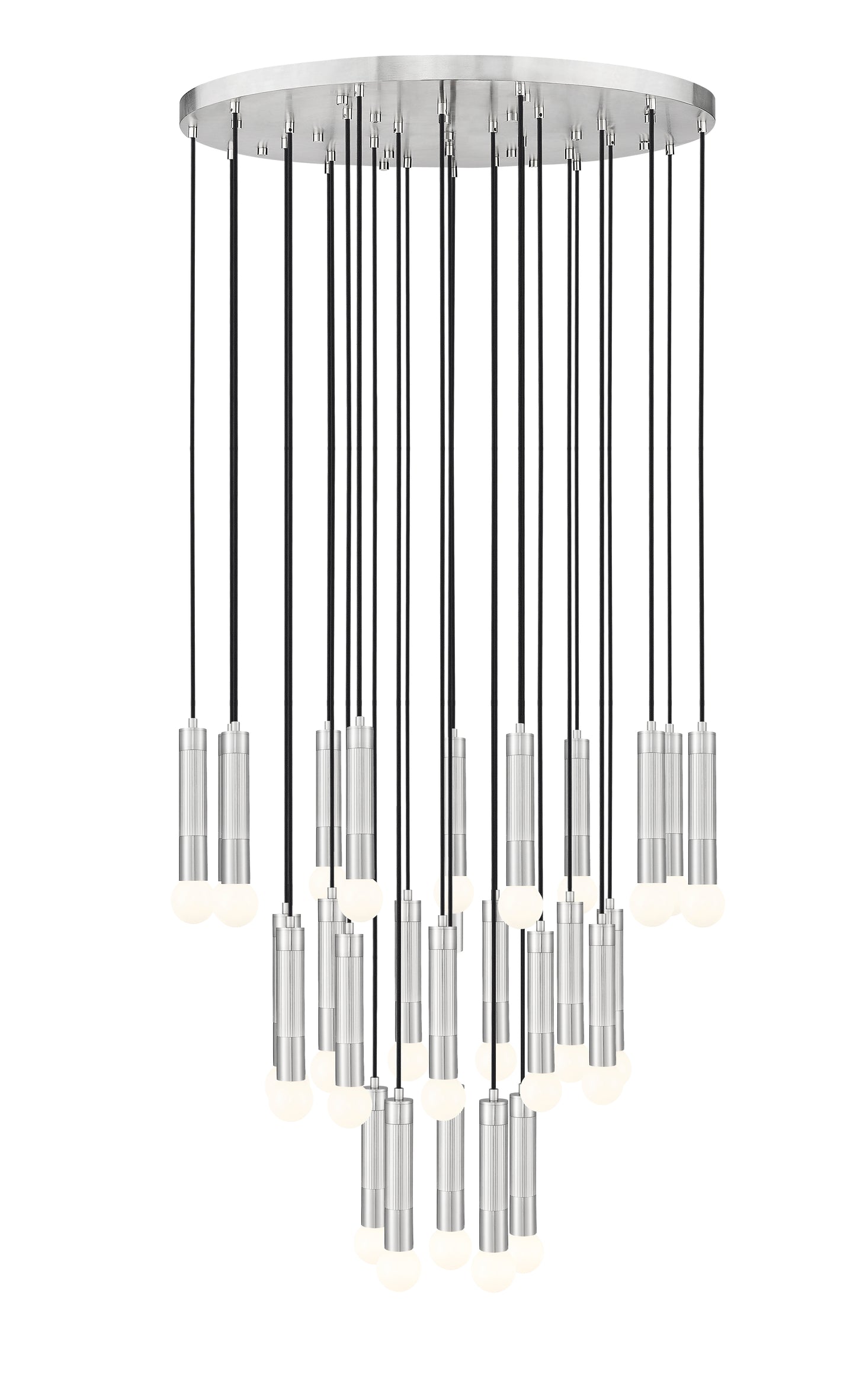1956P-27R-BN - Stari 27 Light 36" Chandelier - Brushed Nickel
