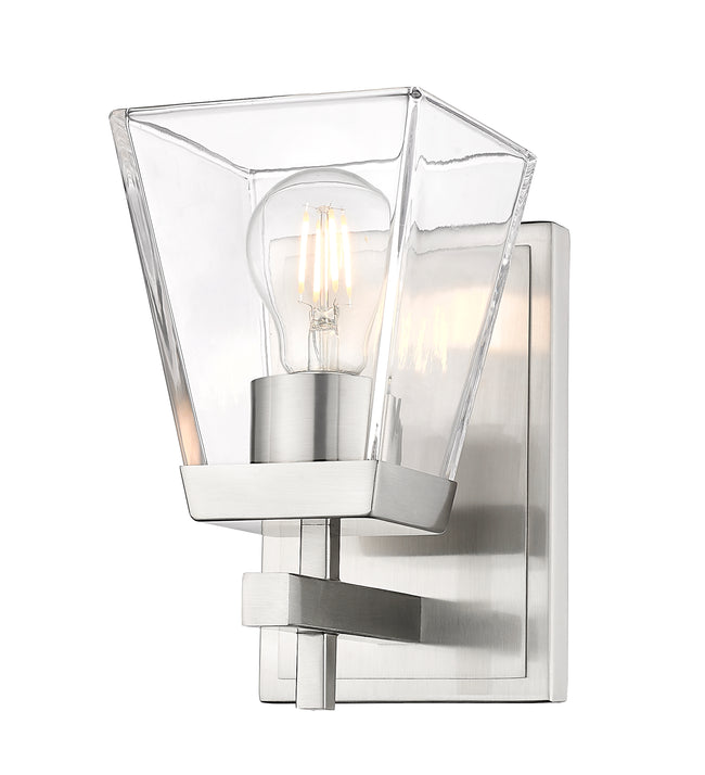 819-1S-BN - Lauren 1 Light Wall 8" Sconce - Brushed Nickel