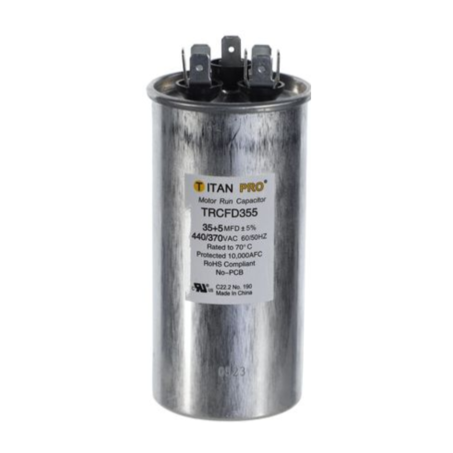 TRCFD355 - TITAN PRO CAPACITOR 35+5 MFD 440/370V ROUND