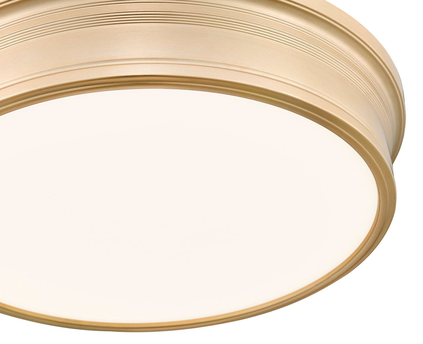7702F20-MGLD-LED - Bentley 1 Light Flush 20" Mount - Modern Gold