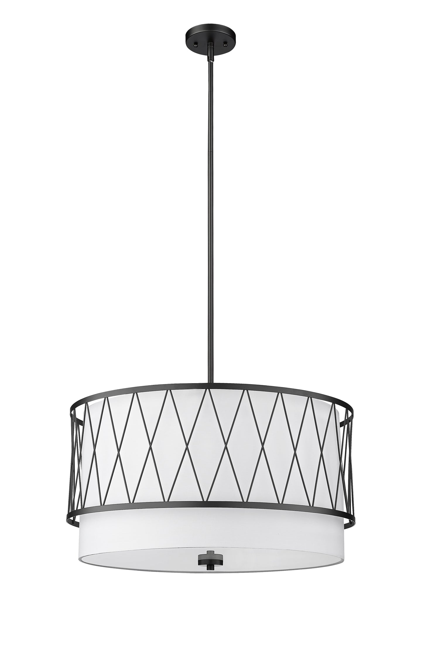 198-24MB - Dalton 4 Light 24" Pendant - Matte Black