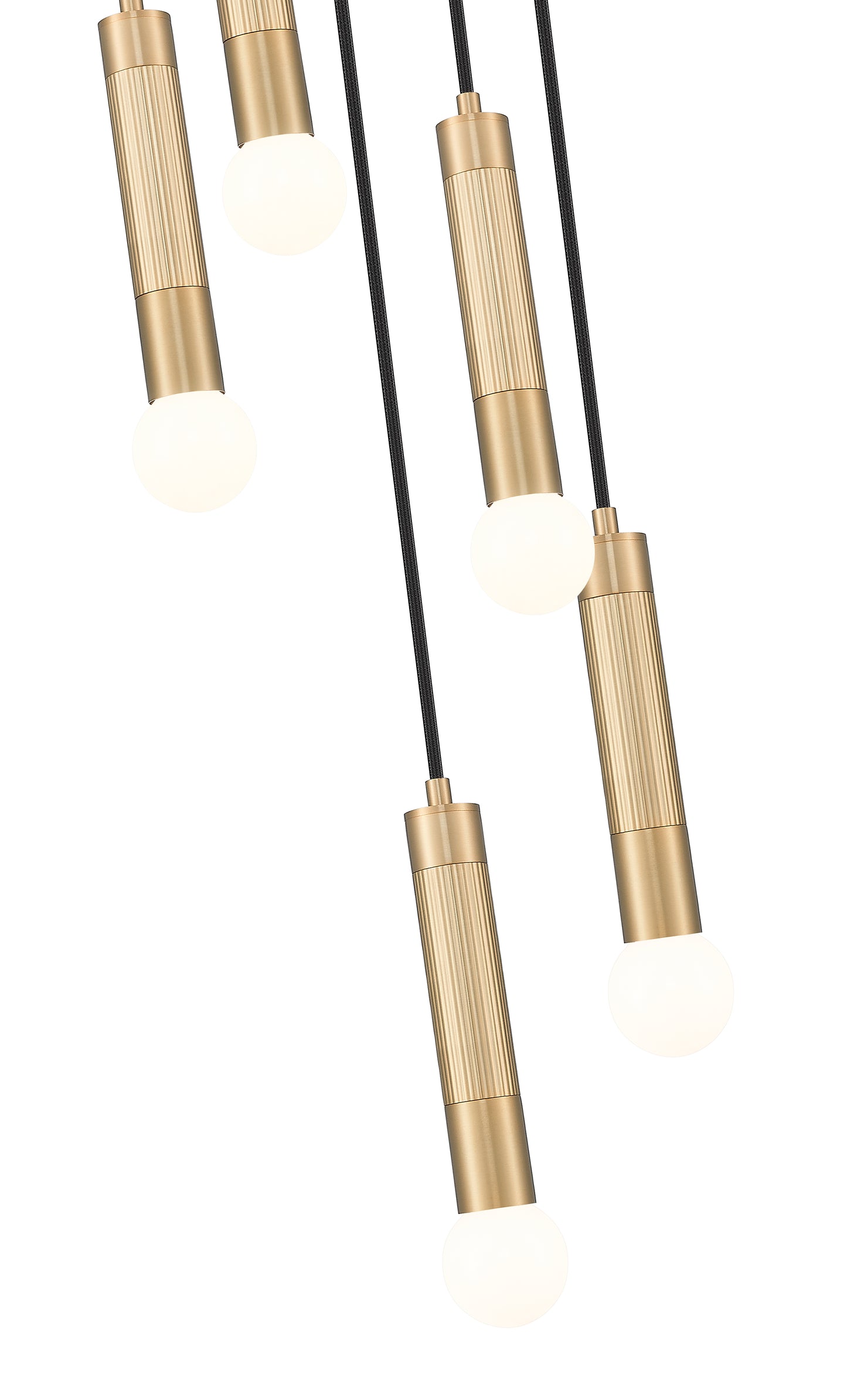 1956P-5R-MGLD - Stari 5 Light 12" Chandelier - Modern Gold