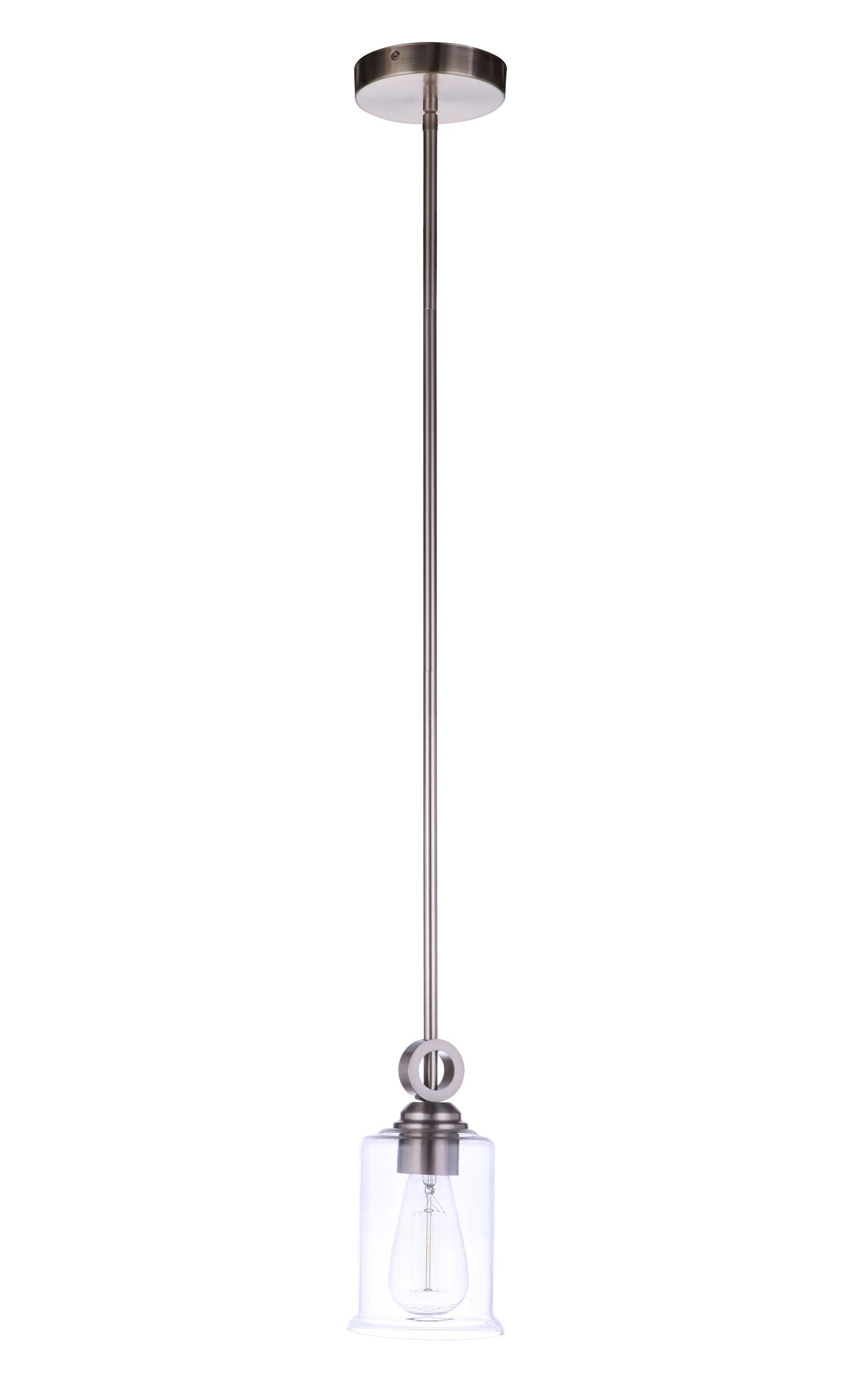 56491-BNK - Romero 1 Light 5" Wide Mini Pendant - Brushed Nickel