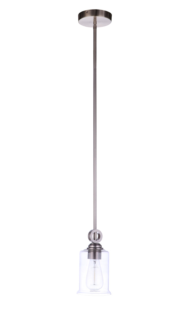 56491-BNK - Romero 1 Light 5" Wide Mini Pendant - Brushed Nickel