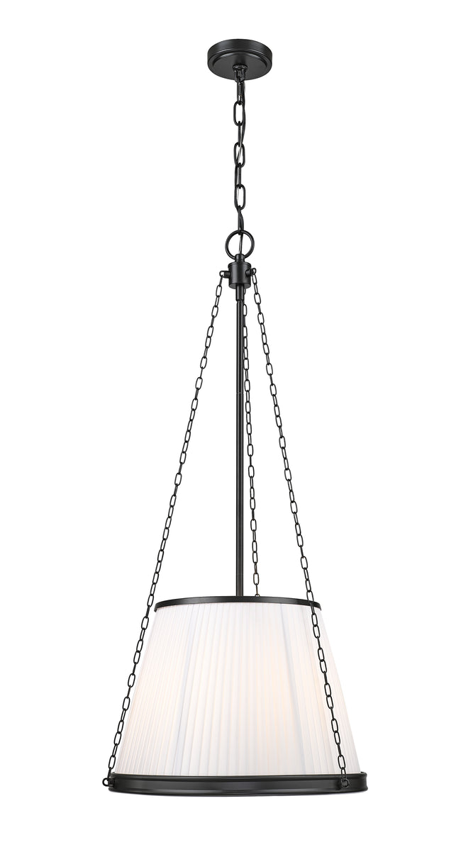 1954P18-MB - Madeline 5 Light 18" Pendant - Matte Black