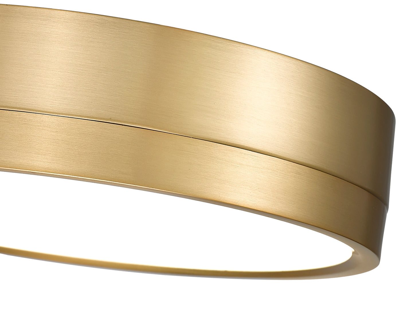 1006F12-MGLD-LED - Algar 1 Light Flush 12" Mount - Modern Gold