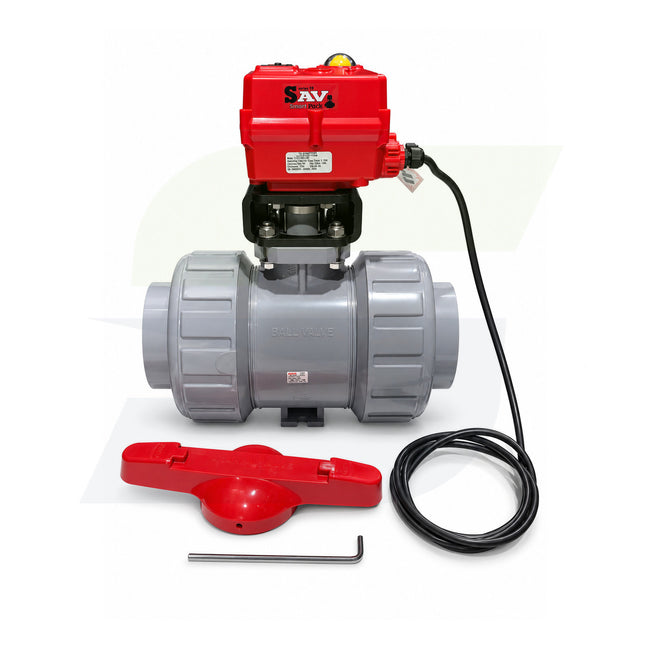 161060040 - 4" Type 21 CPVC Ball Valve - Smart Fail-Safe Actuated, EPDM