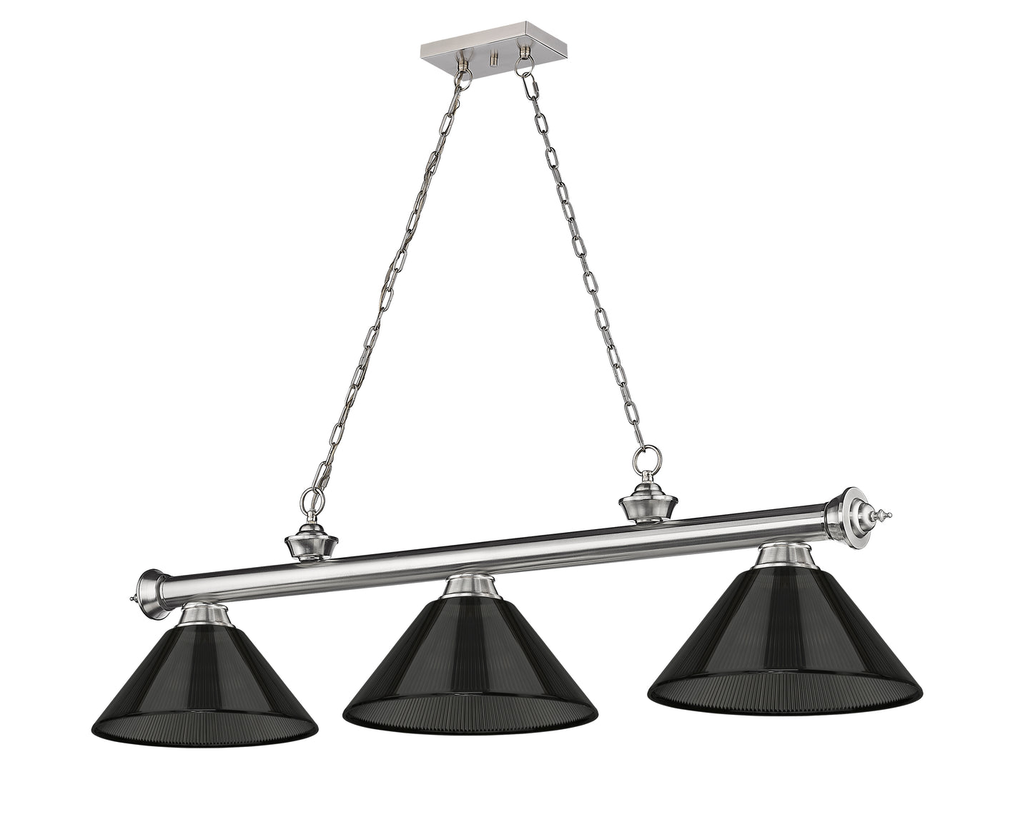 2306-3BN-ARS - Cordon 3 Light 57" Billiard - Brushed Nickel