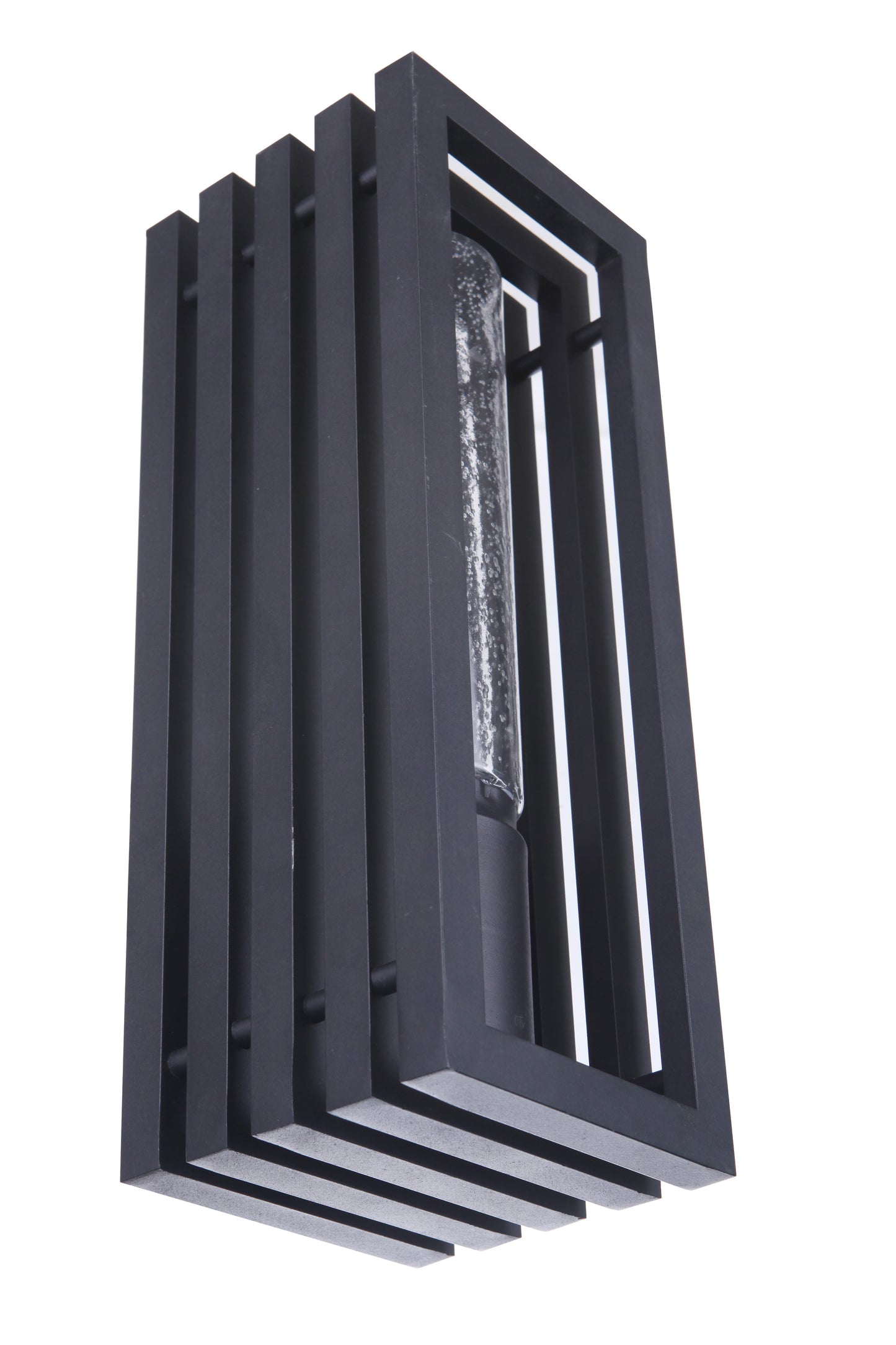 ZA2810-TB - Carmel 1 Light 16" High Outdoor Wall Lantern - Textured Black