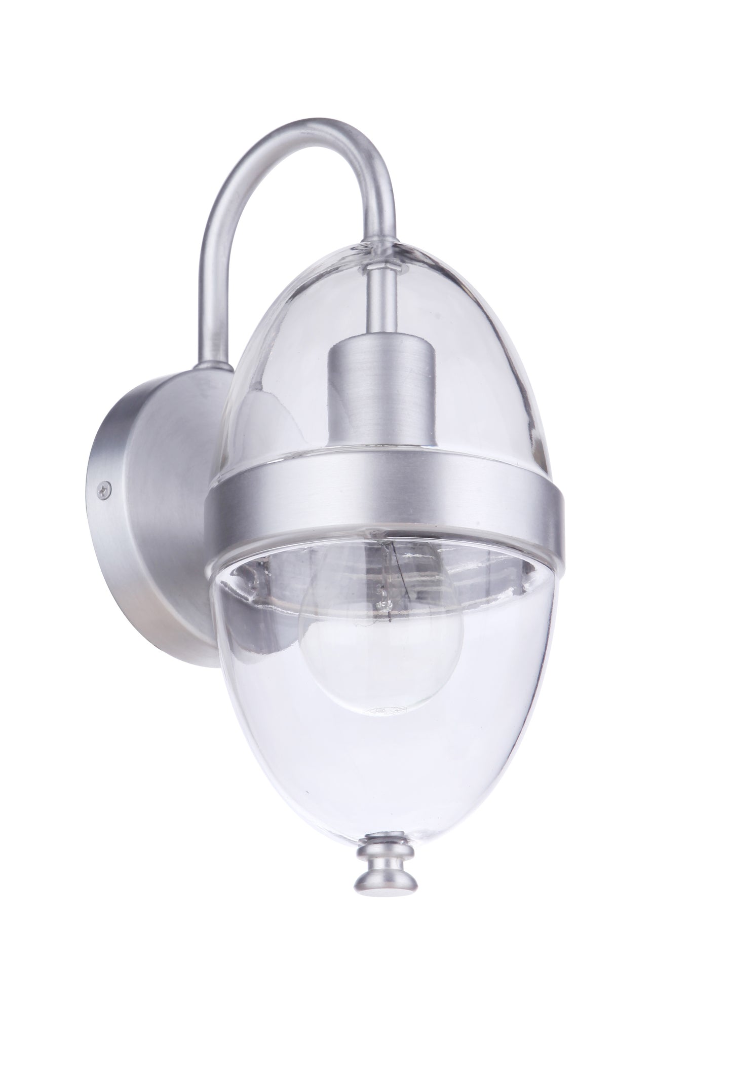 ZA3504-SA - Sivo 1 Light 11.75" High Outdoor Wall Lantern - Satin Aluminum