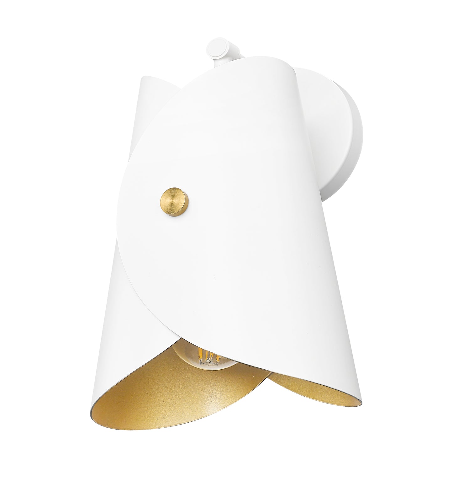 1951-1S-MW - Salone 1 Light Wall 12" Sconce - Matte White