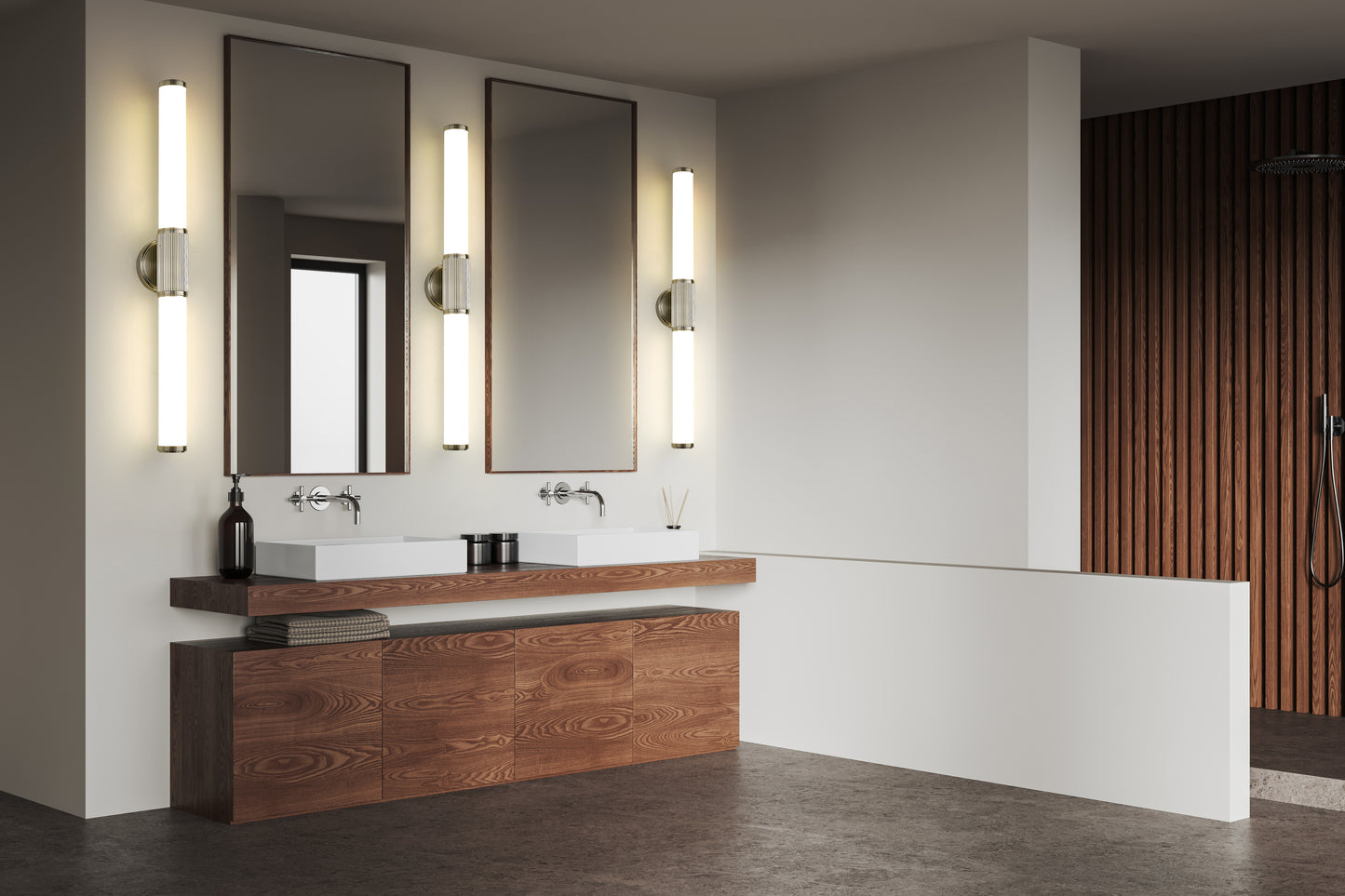 1021-32W-BN-LED - Solange 1 Light 32" Vanity - Brushed Nickel