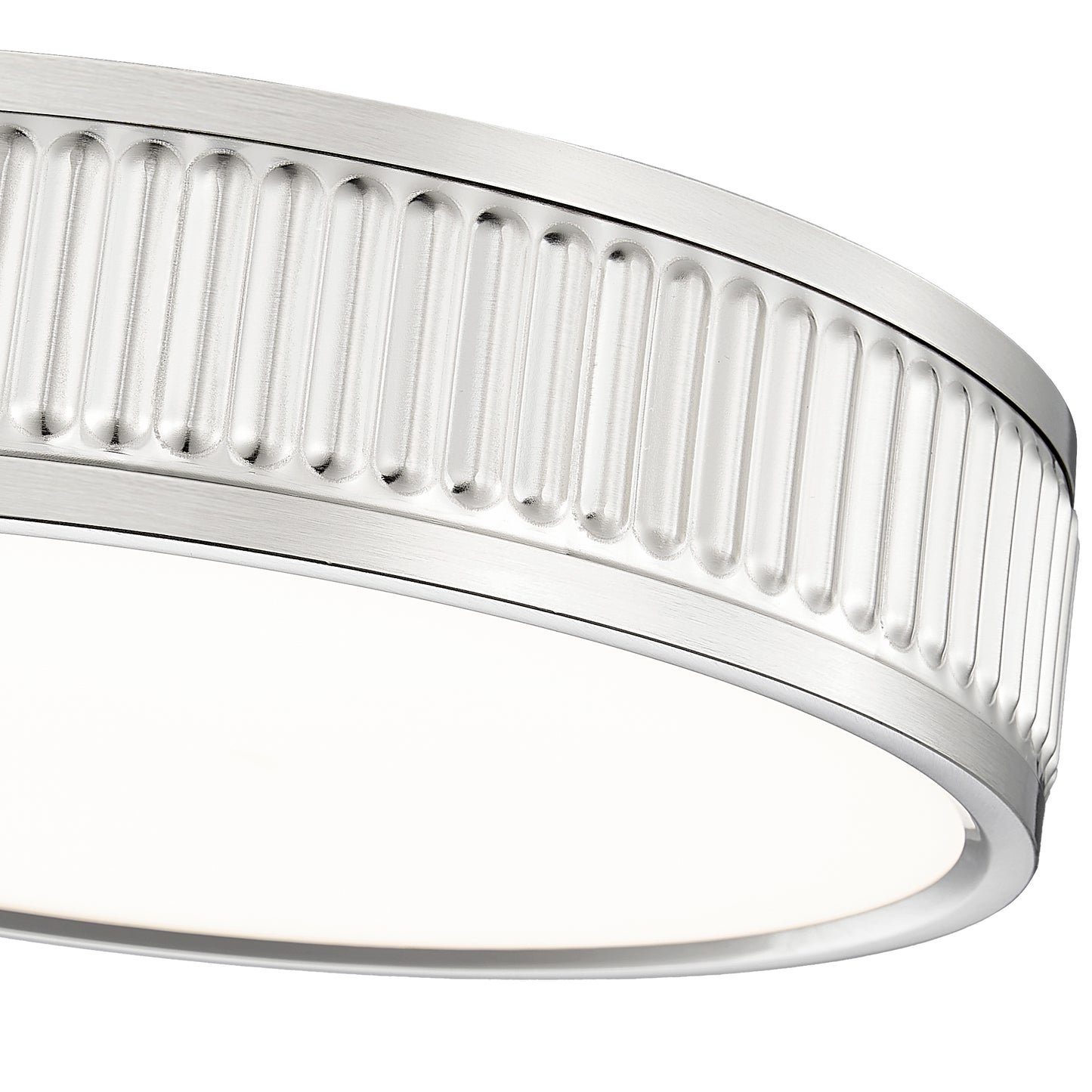1013F12-BN-LED - Stari 1 Light Flush 13" Mount - Brushed Nickel