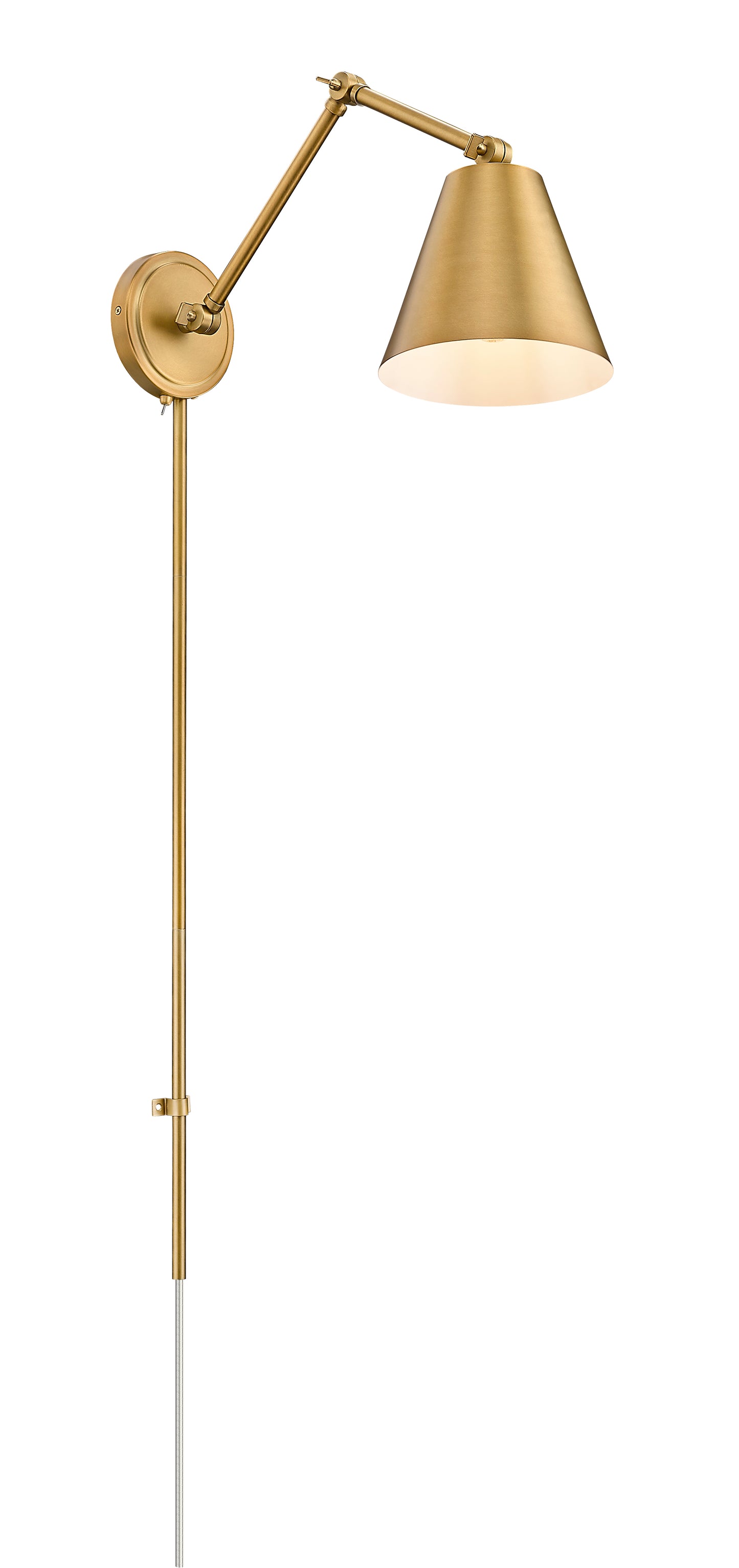 347S-RB - Regent 1 Light Wall 8" Sconce - Rubbed Brass