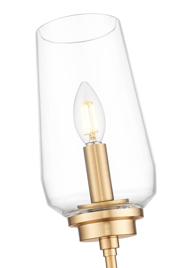 2013-1S-MGLD - Clara 1 Light Wall 26" Sconce - Modern Gold