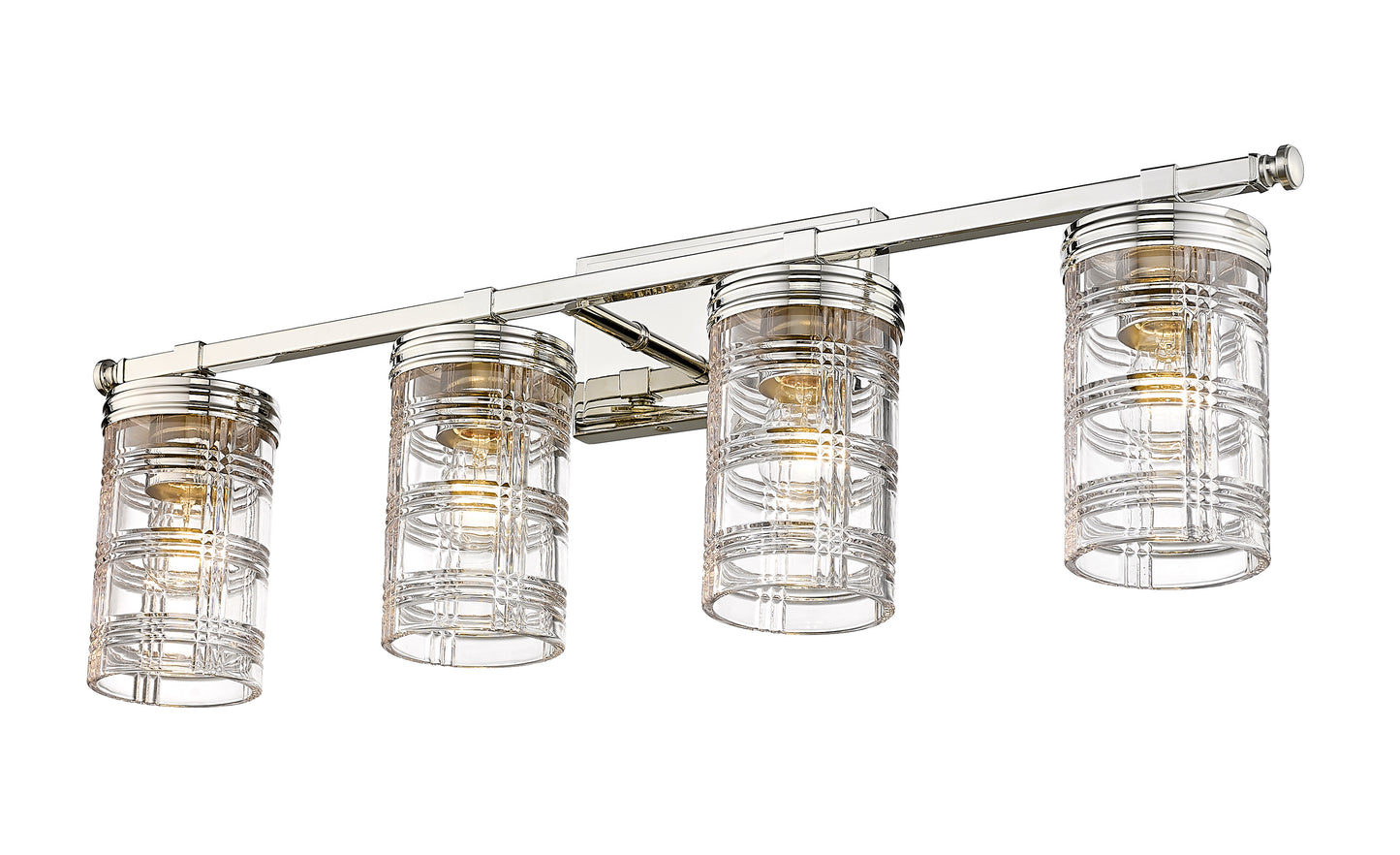 344-4V-PN - Archer 4 Light 33" Vanity - Polished Nickel