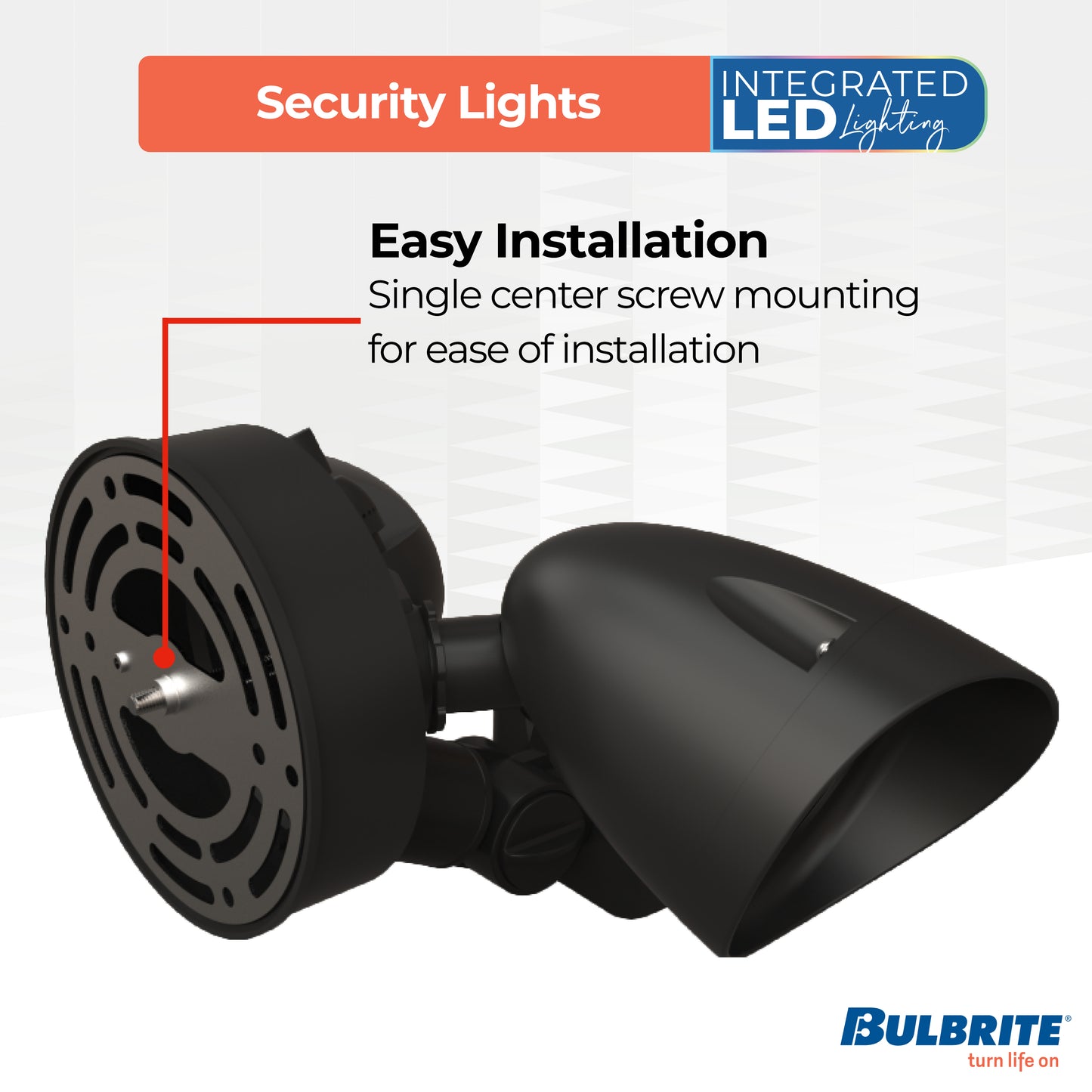773703 - Motion Sensor / Dusk-To-Dawn Wired Outdoor 2-Head LED Security Flood Light, Black Finish