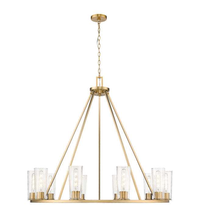 826-10MGLD - Titus 10 Light 46" Chandelier - Modern Gold