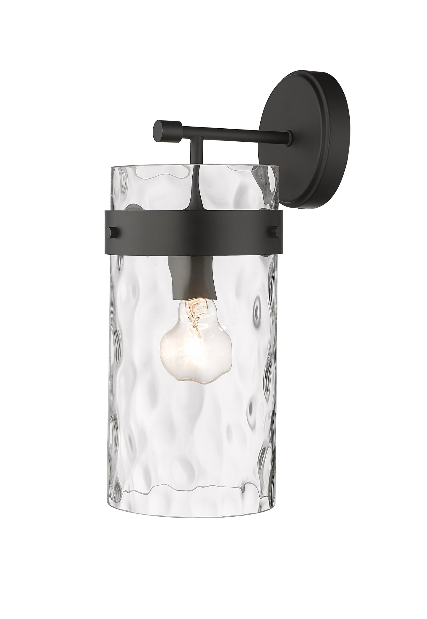 3035-1SL-MB - Fontaine 1 Light Wall 16" Sconce - Matte Black