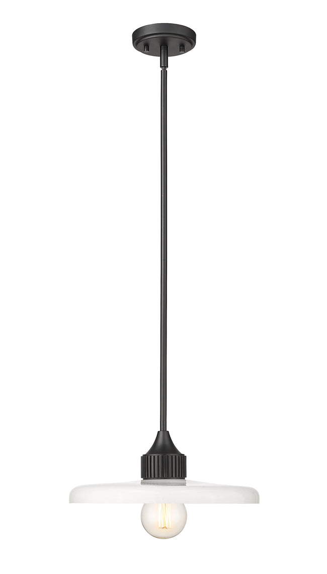 820P14-MB - Paloma 1 Light 14" Pendant - Matte Black