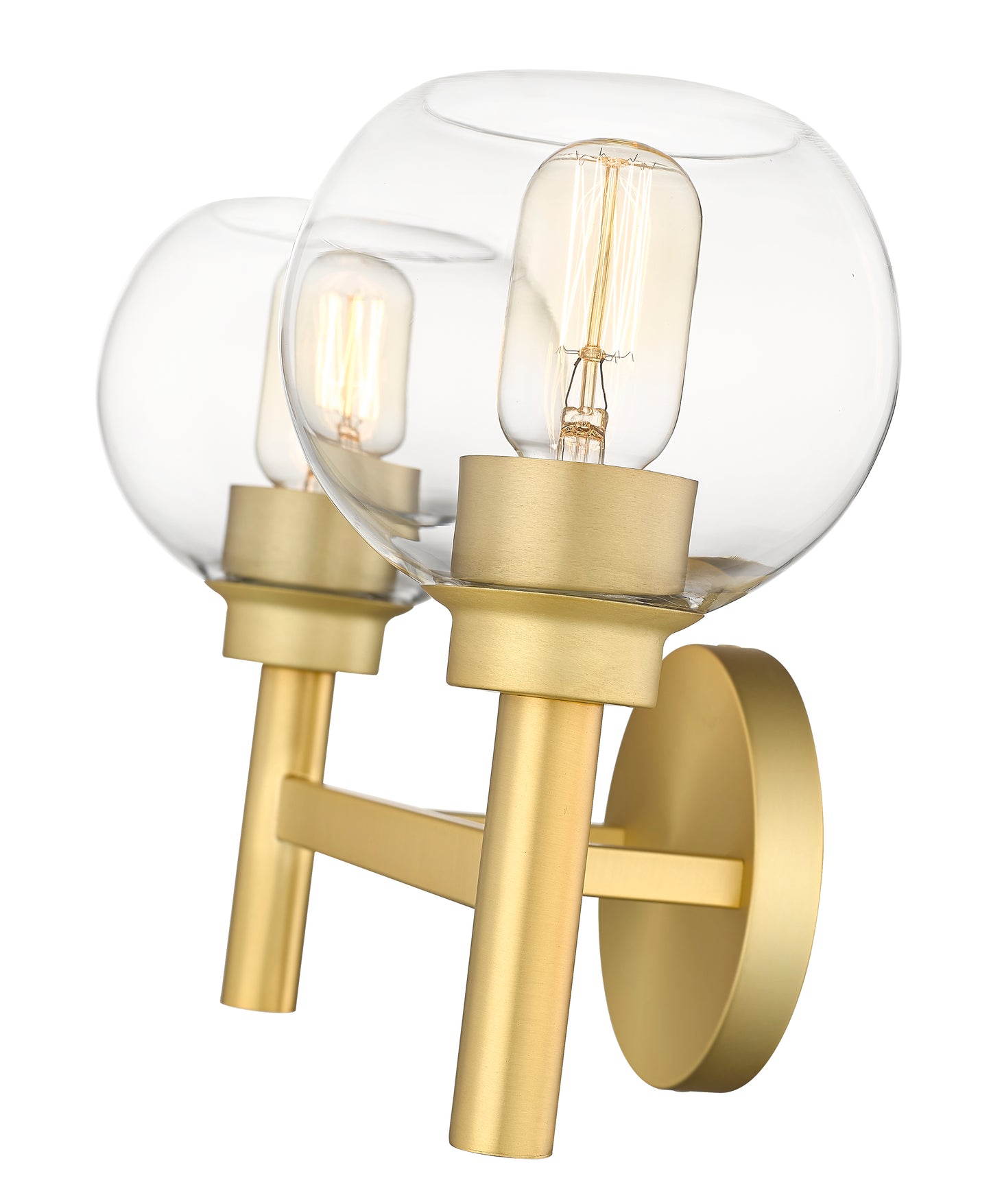 7502-2V-BG - Sutton 2 Light 16" Vanity - Brushed Gold