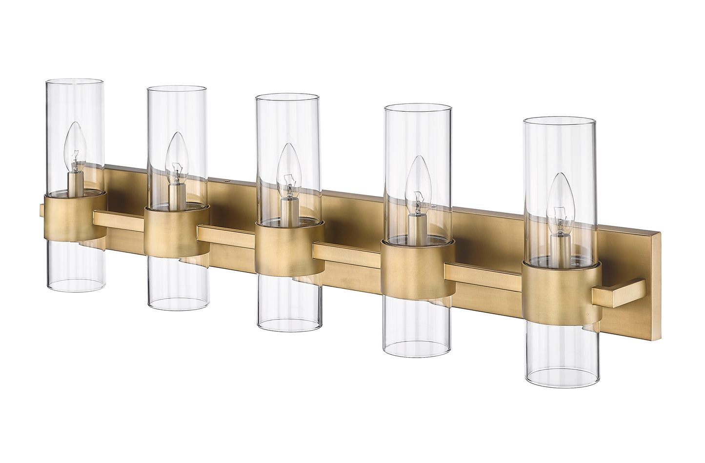 343-5V-RB - Lawson 5 Light 38" Vanity - Rubbed Brass