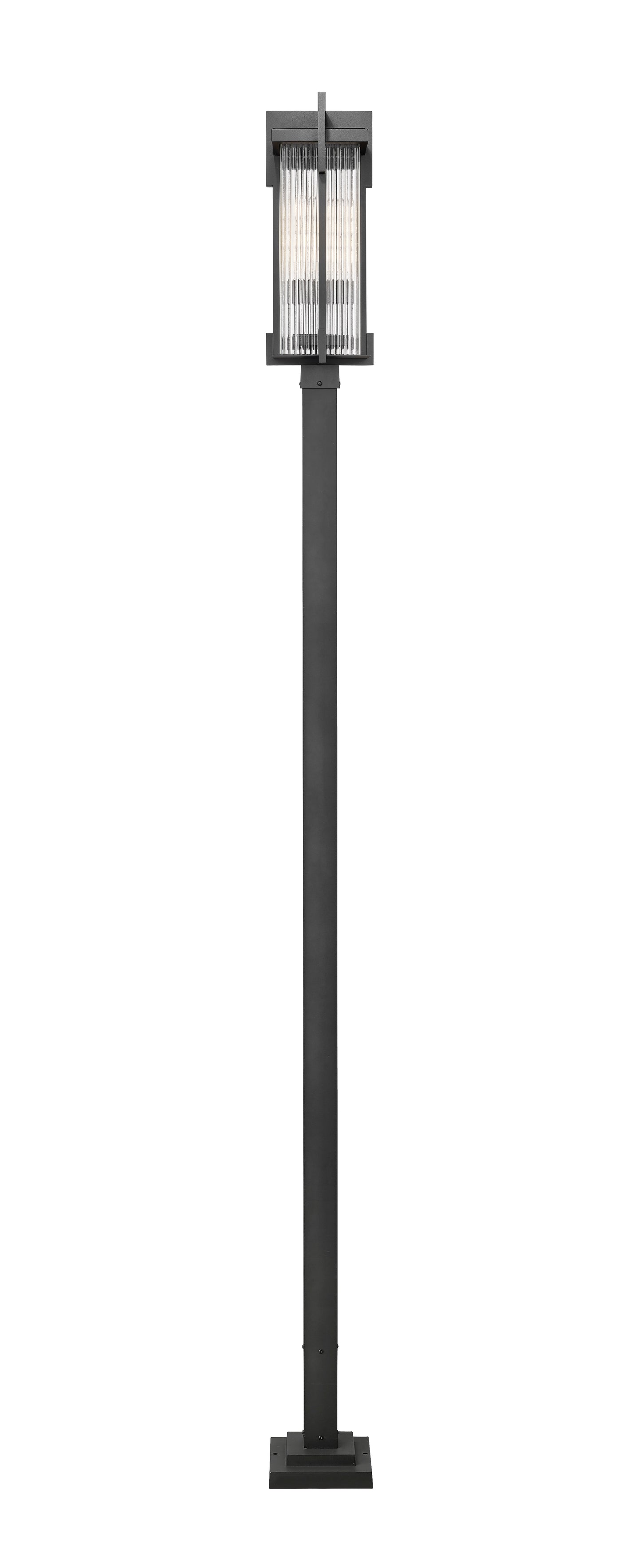 5031PHBS-536P-BK - Fortis 2 Light 119" Post Light - Sand Black