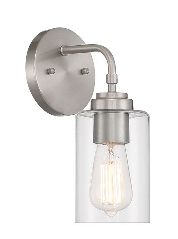 56001-BNK - Stowe 1 Light 10.75" High Wall Sconce - Brushed Nickel