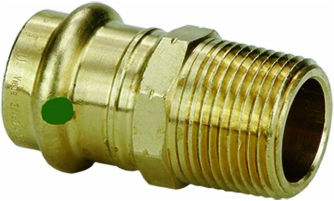 79225 - Propress Zero Lead Bronze Adapter with Male 3/4" x 1/2" P x Male NPT