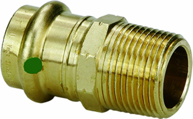 79260 - ProPress Zero Lead Bronze Adapter with Male 1-1/4" by 1-1/4" P x Male NPT