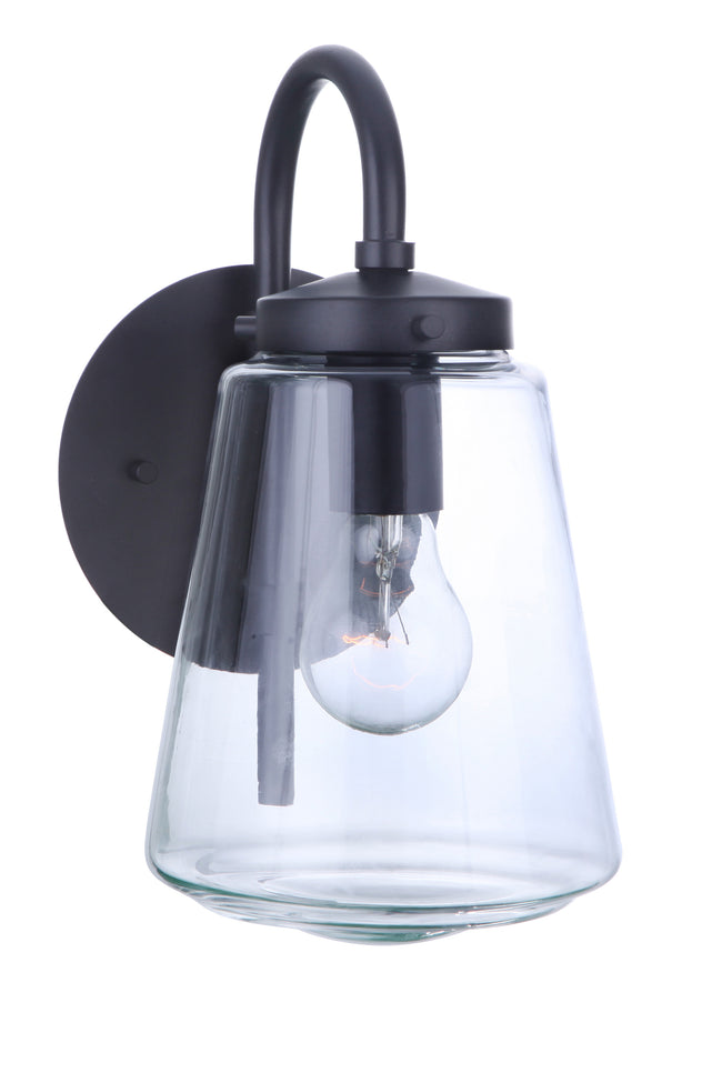 ZA3804-MN - Laclede 1 Light 12" High Outdoor Wall Lantern - Midnight