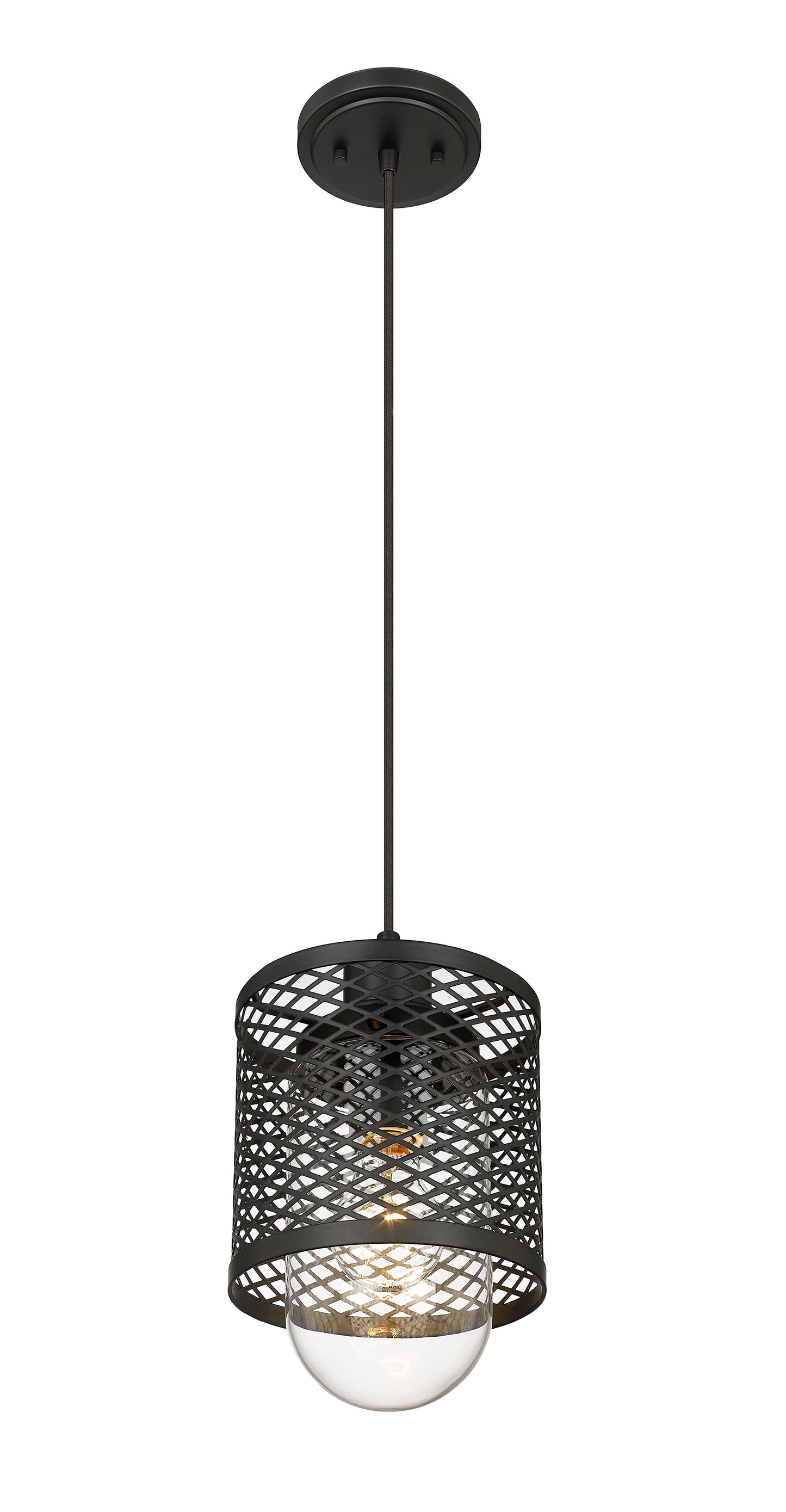 3037MP-MB - Kipton 1 Light 6" Pendant - Matte Black