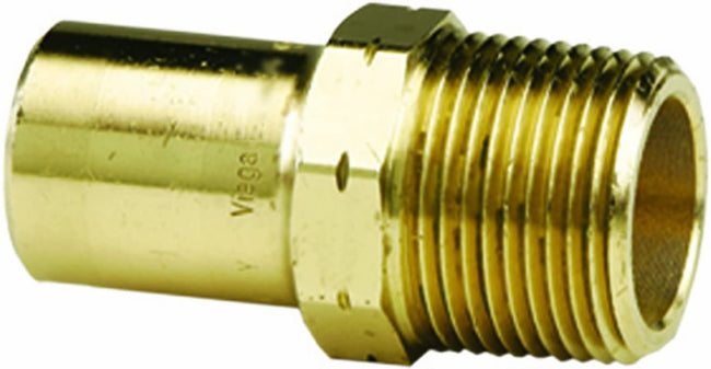 79380 - ProPress Zero Lead Bronze Adapter with Male 1/2" by 1/2" FTG x Male NPT